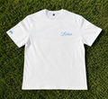 White and Sky blue Lotus tee (preorder)